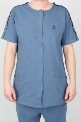 Cure Adaptive Postoperative Patientenbekleidung – Denimblau