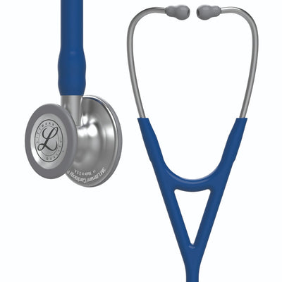 3M Littmann Cardiology IV™ Stethoskop, Black Edition, marineblau