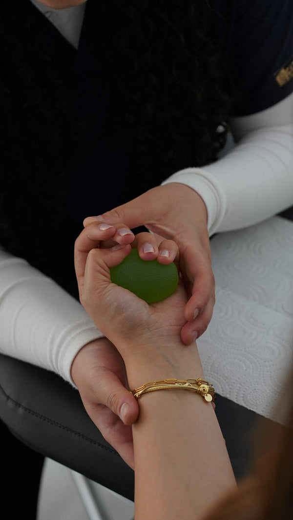 Physiotherapy wrist exercise