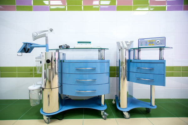 Modern dental equipment carts