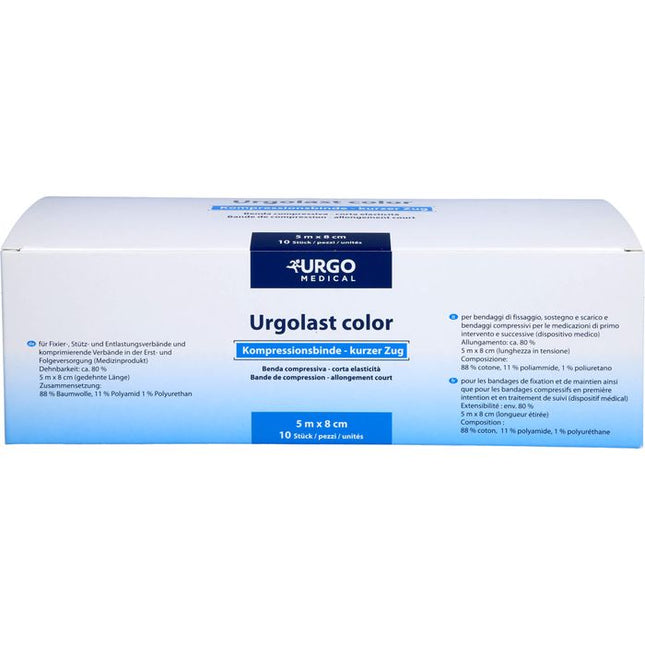 Urgolast color mix 8cmx5m, in red, green, blue