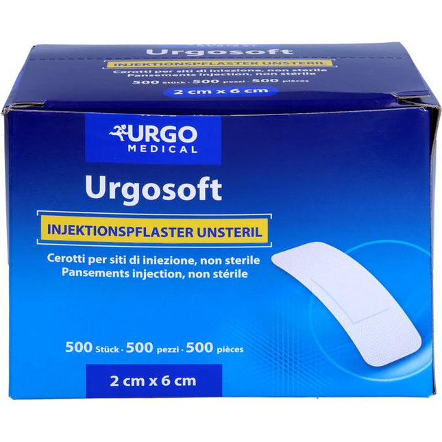 Urgosoft Injektionspflaster für empfindliche Haut, rundum klebend 2 x 6 cm