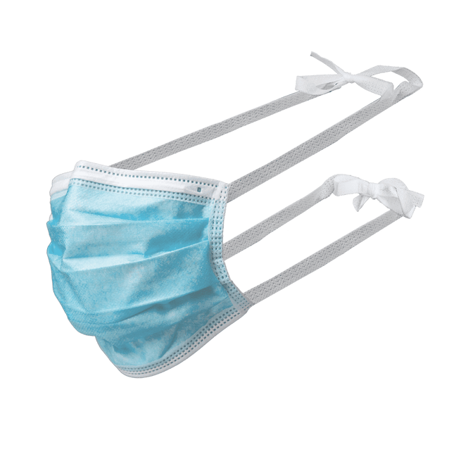 care & serve PREMIUM wiroCARE TIE Medical PP Face Masks Type II, blue, 3-ply