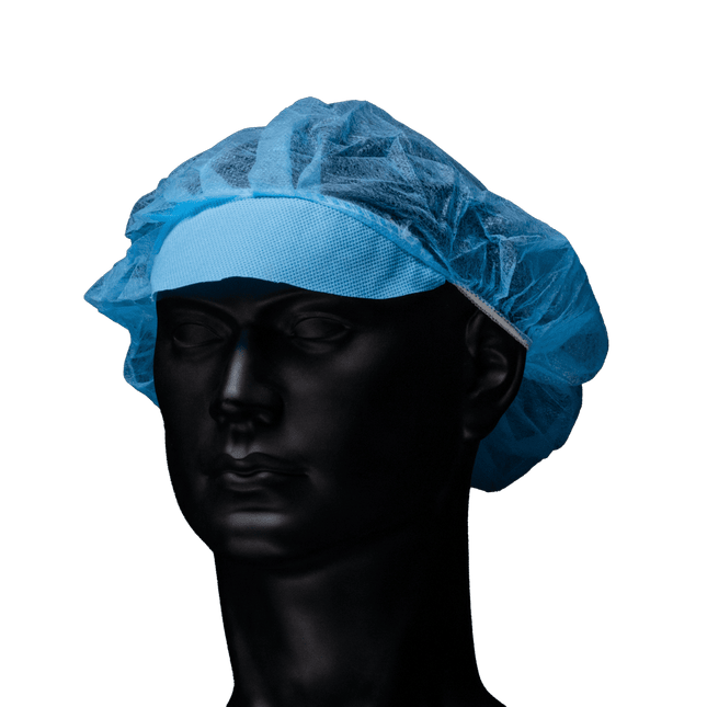 Surgical non-woven caps, premium, blue, Ø approx. 52 cm