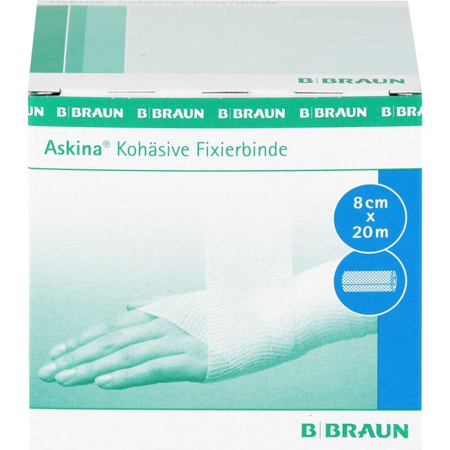 Askina kohäsive Fixierbinde latexfrei, 8cmx20m