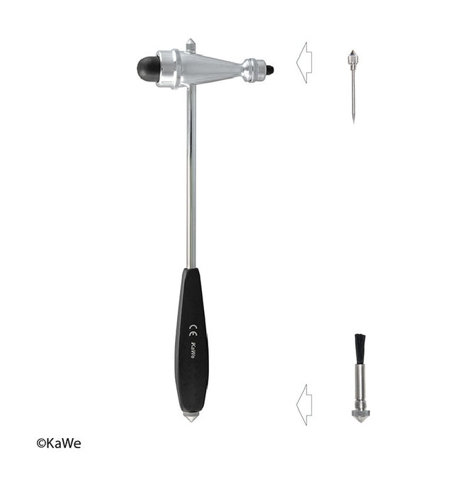 KaWe Reflexhammer Trömner mit Pinsel + Nadel (Kirchner & Wilhelm)