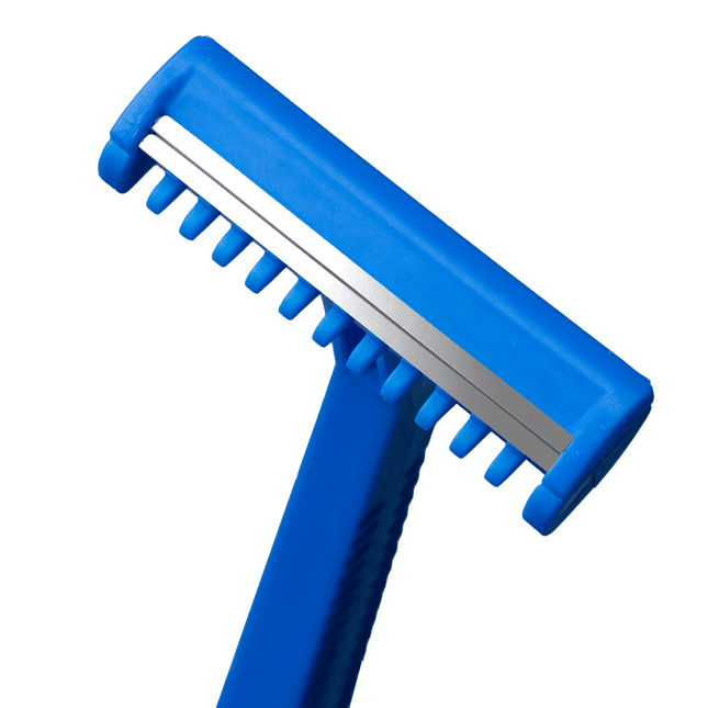 medimex Einmal-Rasierer, blau, zweischneidig