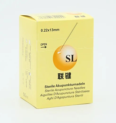 SL-Acupuncture, with Guide Tube, 0.22x13mm, Silver Handle