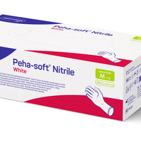 Peha-soft nitrile white puderfrei, Gr. M