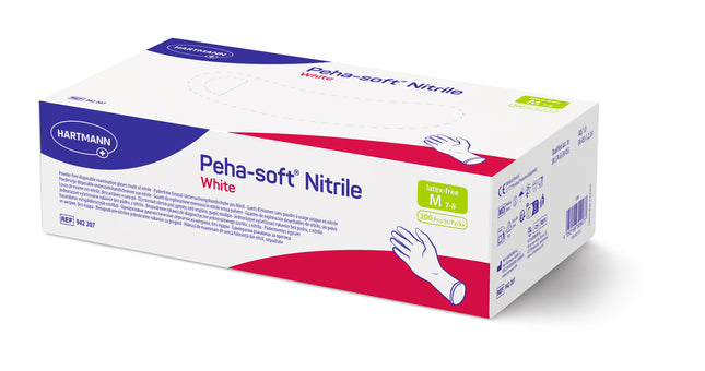 Peha-soft nitrile white puderfrei, Gr. M