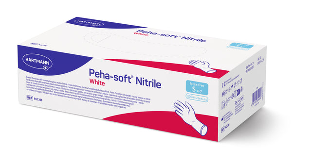 Peha-soft nitrile white puderfrei, Gr. L
