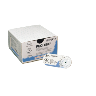 Nahtmaterial Ethicon Prolene PS3, USP 5/0, 1metric, Fadenlänge 45cm
