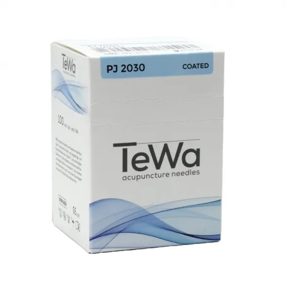 TeWa Acupuncture Needles, PJ-Type, blue, 0.20x30mm, sterile, with Guide Tube, Plastic Handle