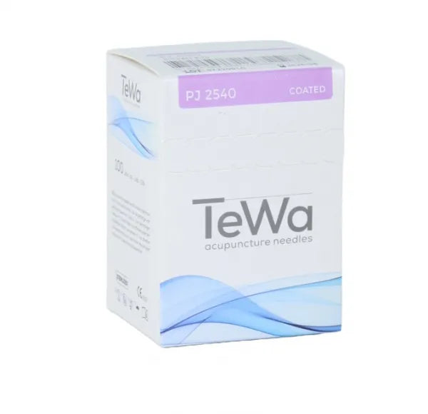 TeWa Acupuncture Needles, PJ-Type, purple, 0.25x40mm, sterile, with Guide Tube, Plastic Handle