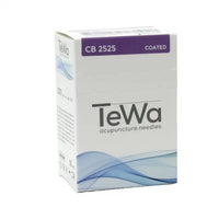 TeWa Acupuncture Needles, CB-Type 0.25x25mm, sterile, without Guide Tube, Copper Coil Handle