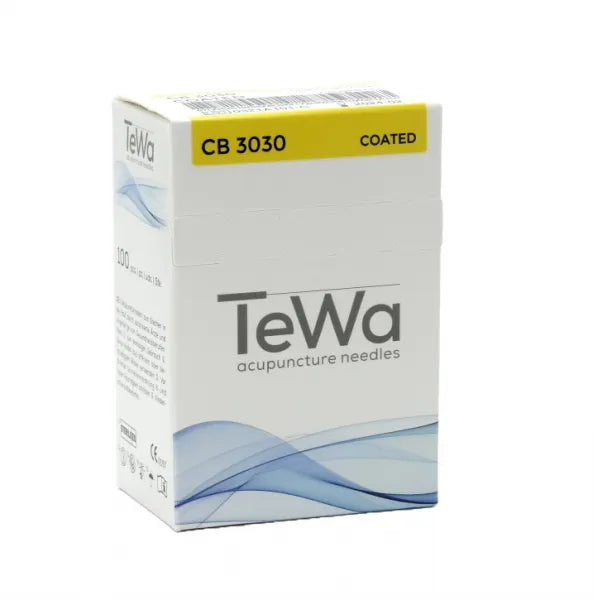 TeWa Acupuncture Needles, CB-Type 0.30x30mm, sterile, without Guide Tube, Copper Coil Handle