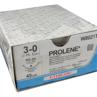 Suture material Ethicon Prolene blue monofilament P1 VB, USP 6/0, thread length 45cm