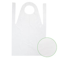 medimex PE-Schürzen classic plus, gehämmert, 75x125 cm, weiß