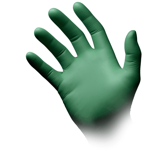 Nature Gloves, Nitril-Untersuchungshandschuh M, puderfrei,grün