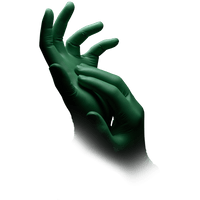 Nature Gloves, Nitrile Examination Gloves XS, powder-free, green
