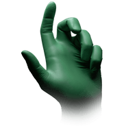 Nature Gloves, Nitril-Untersuchungshandschuh S, puderfrei,grün