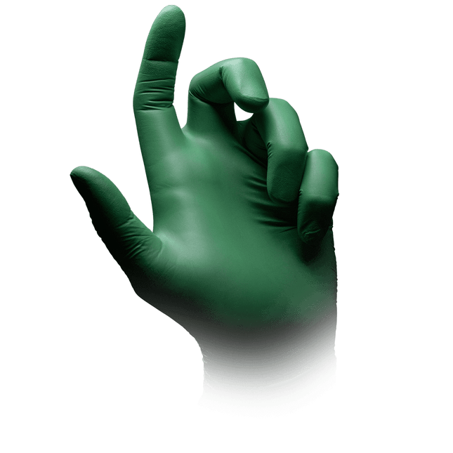 Nature Gloves, Nitril-Untersuchungshandschuh S, puderfrei,grün