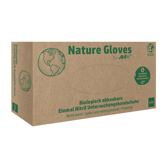 Nature Gloves, Nitril-Untersuchungshandschuh XL, puderfrei,grün