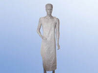 medimex PE Aprons classic plus, hammered, 75 x 140 cm, white