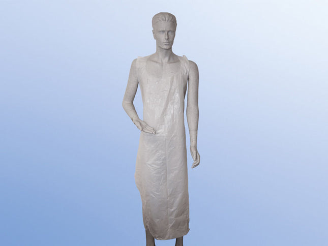 medimex PE-Schürzen classic plus, gehämmert, 75 x 140 cm, weiß