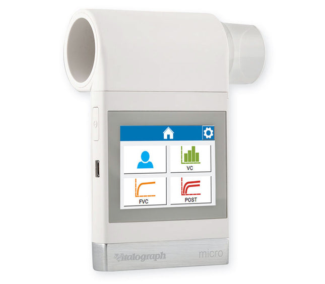 Vitalograph® micro™ Hand-Spirometer inkl. Berichtssoftware, 5 Jahre Hersteller-Garantie