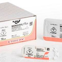 Suture Ethicon Monocryl Plus undyed Monofilament FS-1, USP 3/0, Metric 2, Thread length 70cm