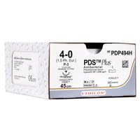 Nahtmaterial Ethicon PDS II PLUS UNGEF MONOFIL, PS2 MULTIP, USP 4/0, Fadenlänge 45cm