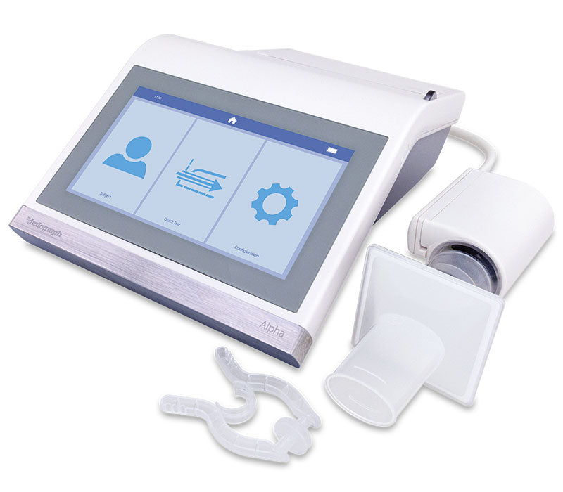 ALPHA Connect All-in-One-Spirometer mit Thermodrucker und Touchscreen, 5 Jahre Hersteller-Garantie