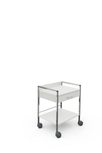 Variocar multi-purpose trolley, white, 2 drawers, 73cm high
