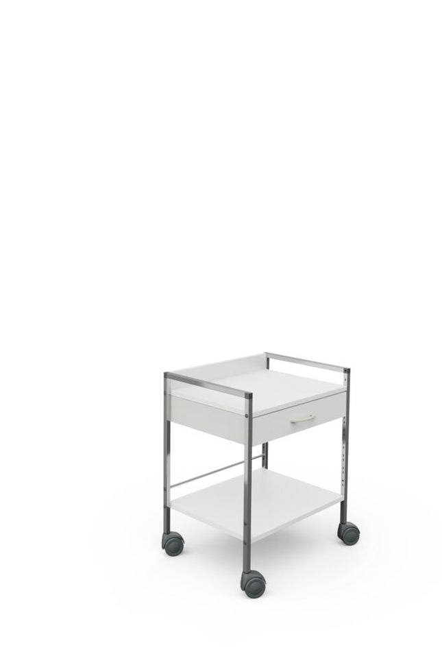 Variocar-Vielzweckwagen, weiß 2 Schubladen, 73cm hoch