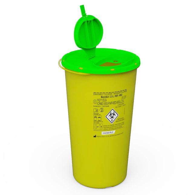 Medi-Müll Disposal Container 2,5 Litre (4966), Round Design