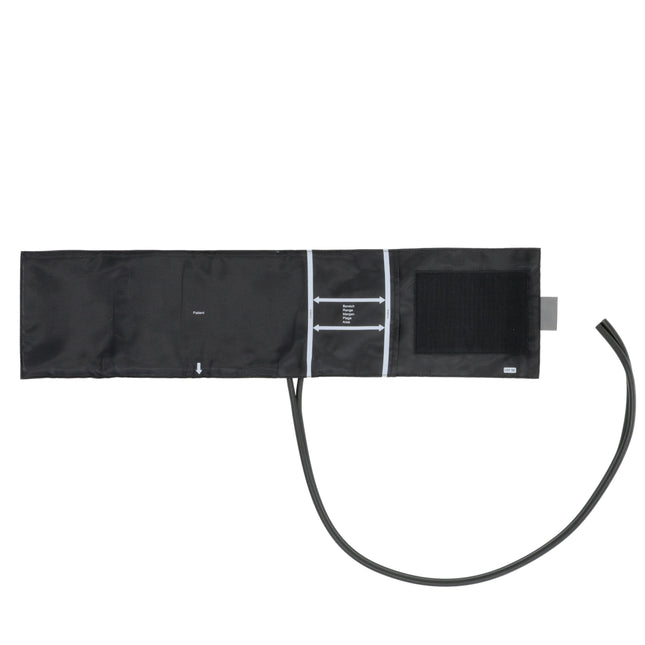 Klettmanschette f. starke Arme 15x64cm, 1-Schlauch, schwarz