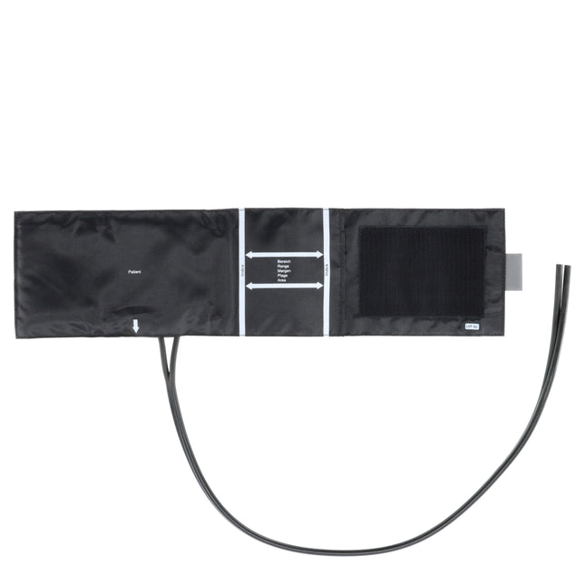 Hakenmanschette f. Erw., 14x48cm, 1-Schlauch, schwarz