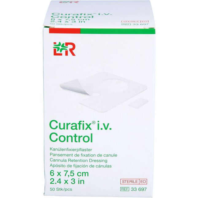 Curafix i.v. control steril, einzeln eingesiegelt 6,0 x 7,5 cm