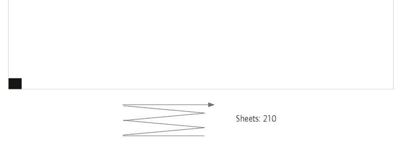 EKG-Papier f. Nihon-Kohden FQW 110-2-140 + NKD A 730, Faltp. 110x140mm, 150 Blatt
