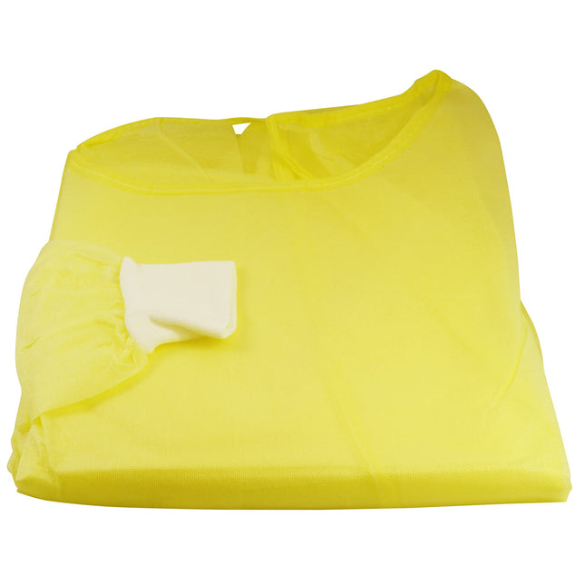 medimex Splash Schutzkittel classic plus T XL, gelb, PP mit PE-Laminierung