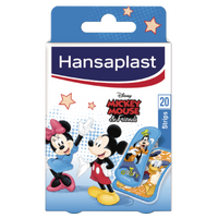 Hansaplast Junior Strips Micky Maus, 20 Strips in 2 Größen