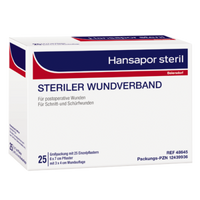 Hansapor Steril, 6 cm x 7 cm, 25 Stück