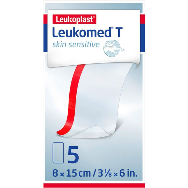 Leukomed T skin sensitive, sterile transparent film dressing 15.0 cm x 8.0 cm