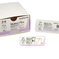 Suture Ethicon VICRYL PLUS UNDYED BRAIDED, PS2 PRIME, USP 4/0, Suture Length 45cm
