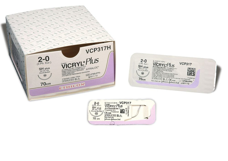 Ethicon Vicryl Plus violet braided suture