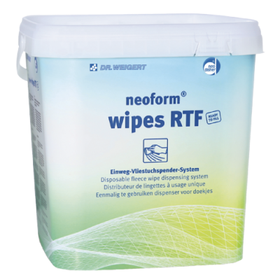 neoform wipes RTF 115 wipes, disposable non-woven wipe dispenser system including non-woven wipes