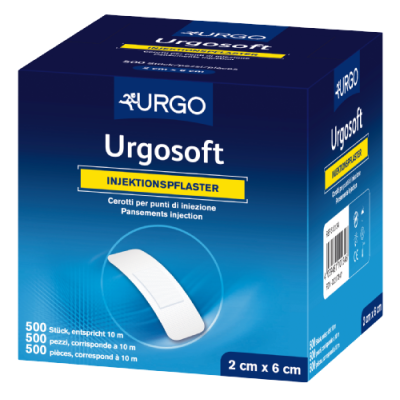 Urgosoft Injection Plasters for Sensitive Skin, All-round Adhesive 2 x 6 cm