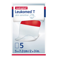 Leukomed T skin sensitive, sterile transparent dressing 7.2 cm x 5.0 cm