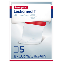 Leukomed T skin sensitive, sterile transparent film dressing 10.0 cm x 8.0 cm